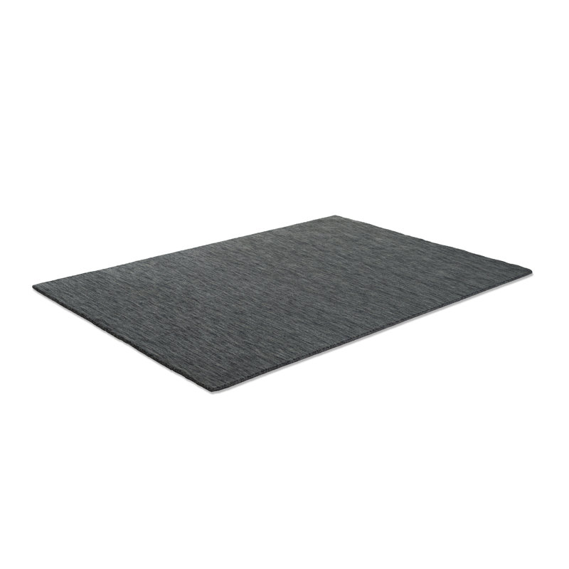 Rectangular Uniform Color Wool Hand Woven Area Rug, Rectangle 60cm x 90cm