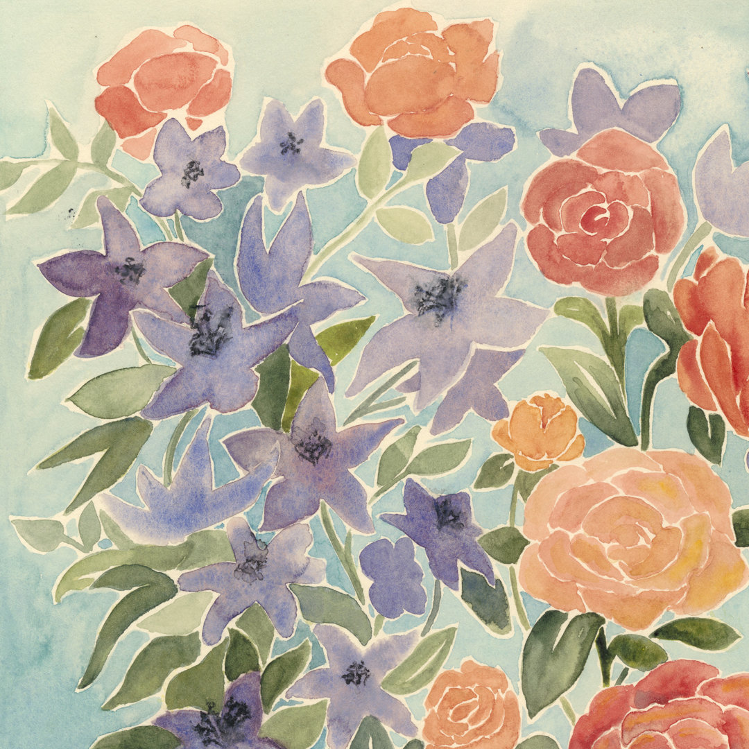 Flowers for Lilly I by Grace Popp - Wrapped Canvas Painting