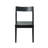 Morven Dining Chair Set of 2, A Solid Wood Windsor Kitchen Chair with Angular Back & curved Design, Reinforced Hardwood Frame, Ebony Black Finish.-664416985