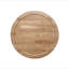 Table de bout ronde en bois avec tablette inférieure