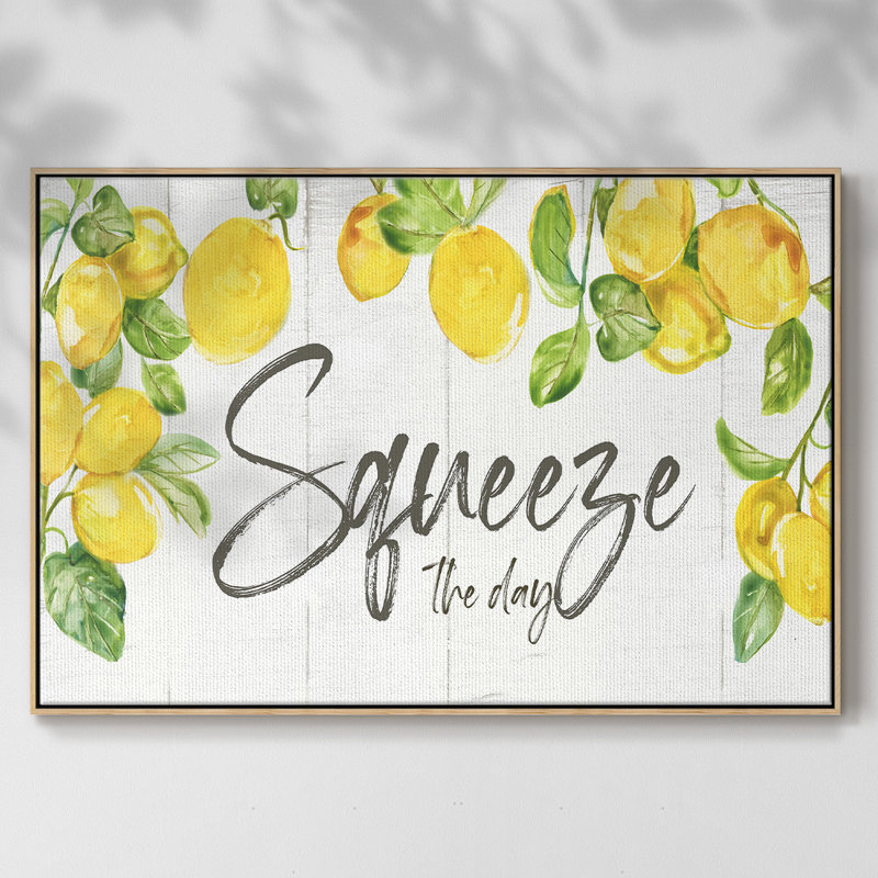 " Lemon Squeeze ", 27" H x 41" W x 2" D, Natural