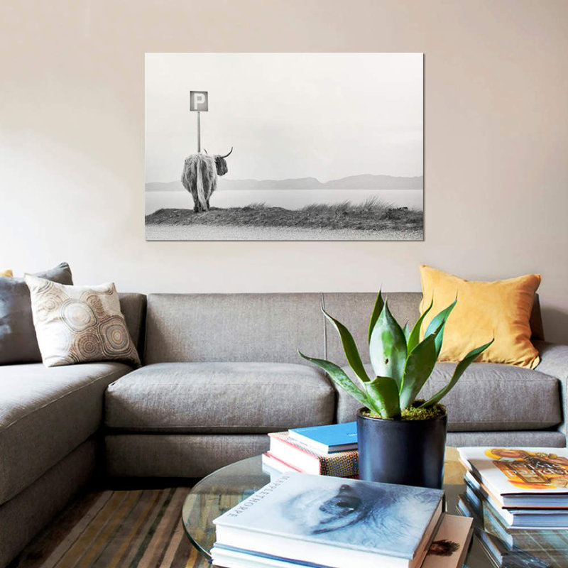 Highland Visitor by Dorit Fuhg - Print on Canvas, Wrapped Canvas, 20.32 cm H x 30.48 cm W