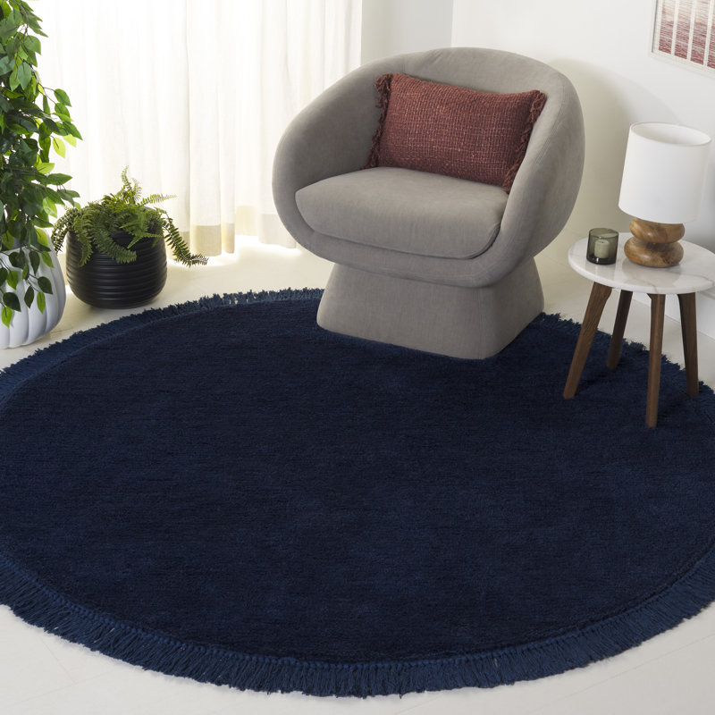 Vermont 575 Hand Tufted Performance Solid Color Rug, Round 6'