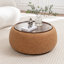 Repose-pieds de cocktail rond avec rangement Pietsch-365955038