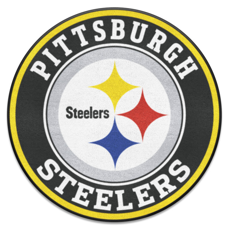NFL Indoor Rug, Pittsburgh Steelers, Round 2'3"