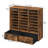 Literature Organizer With Drawers, 24 Compartments Mail Sorter, Adjustable Classroom Mailbox, Wooden Paper Organizer, Student Mailboxes For Classroom, Office, Home, Rustic Brown