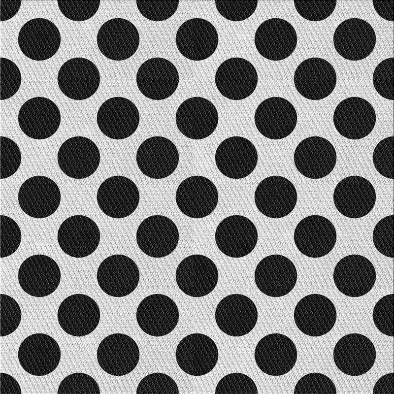 Tapis noir et blanc à motif géométrique, Carré 6 pi