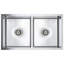 Belfry Kitchen Mariel 440mm W Double Bowl Steel Kitchen Sink-482985603