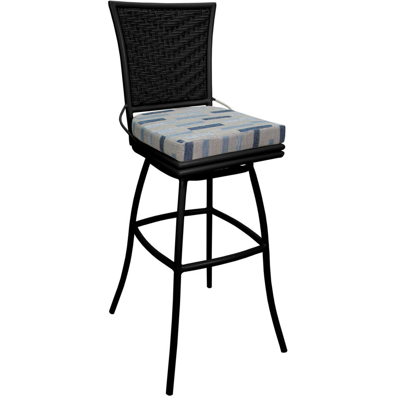 Bloc de tissage bleu, Noir, 34"