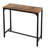 Bar Table Narrow Long Kitchen Dining Table Sturdy Metal Frame Industrial, Rustic Brown-675369870