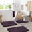 Aighan 3 Piece Ultra Soft and Absorbent Memory Foam Bath Rug Set with Non-Slip Backing-2072193282
