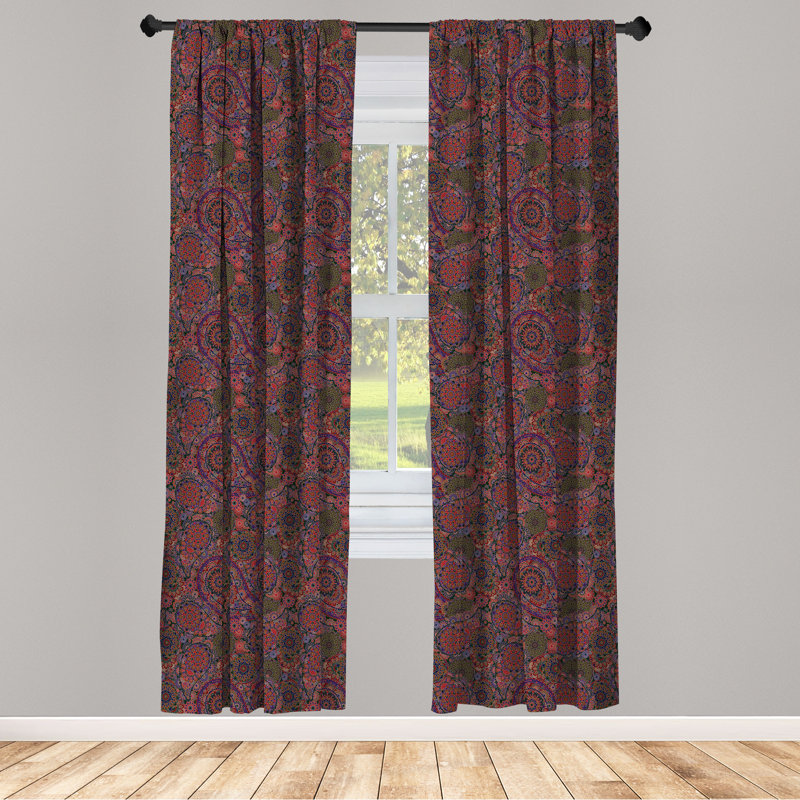 Rideaux 4 panneaux East Urban Home, L 56 po x L 95 po