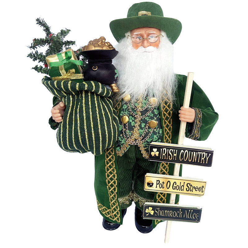 Père Noël irlandais 15 "Pot O 'Gold