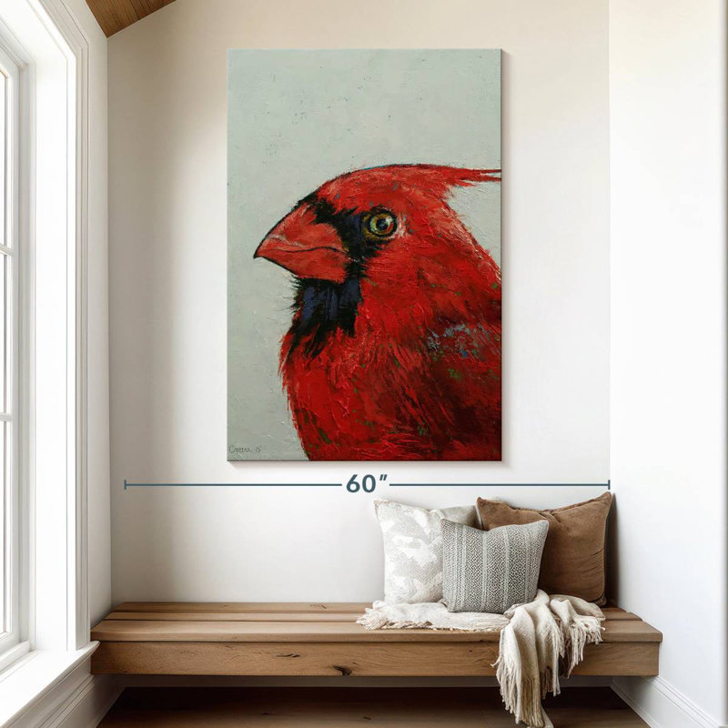 Brampt A Northern Cardinal, 51" H x 34" W