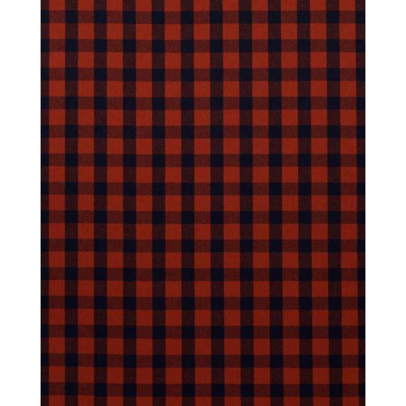 Galt Wool Check Fabric, Red/Black