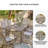 Brewer Rectangular Metal Extendable Outdoor Dining Table With Umbrella Hole , 94'' in. W 42'' in. D