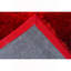 Tapis à poil long rouge Nina 3D