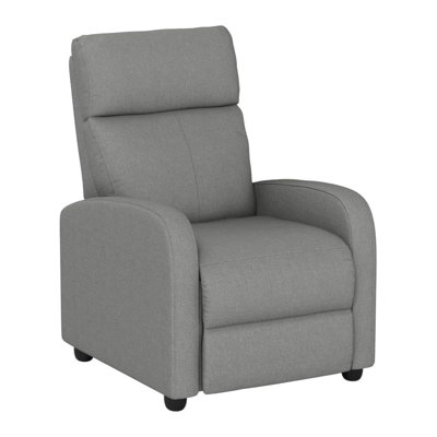 Modern Recliner Chair For Living Room With Push Back Mechanism, Lumbar Support And Massage Function - Ergonomic Wingback Design For Ultimate Comfort And Relaxation