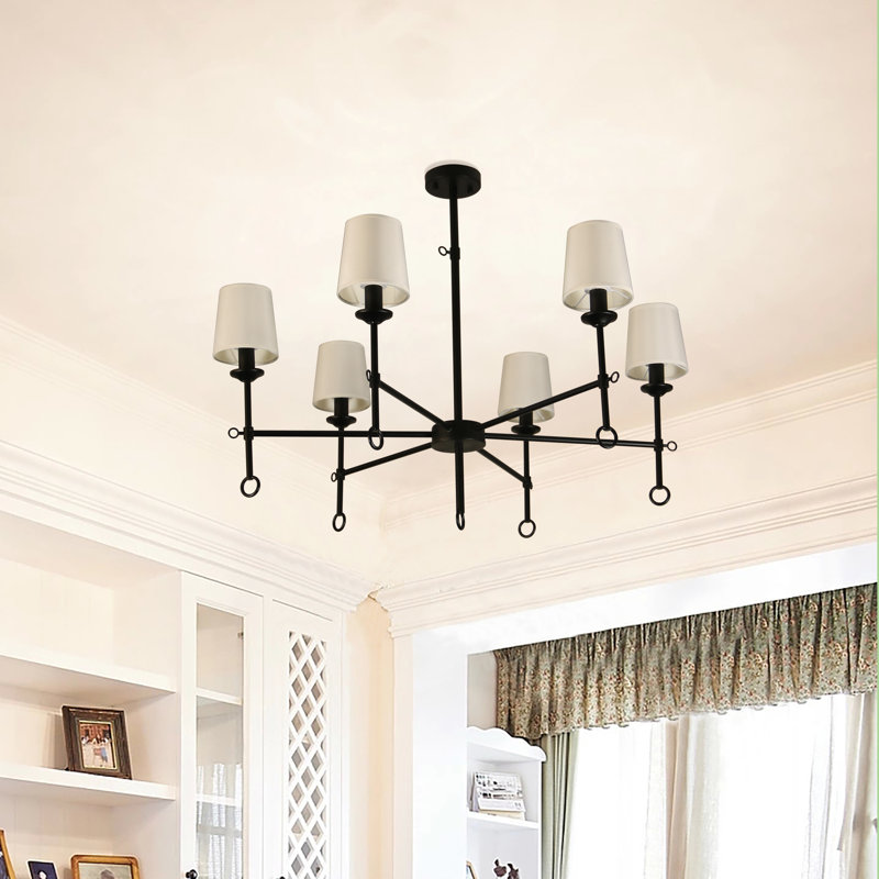 Lustre linéaire Spoutnik moderne à 6 lumières Aadhya
