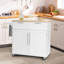 Chariot de cuisine roulant robuste blanc