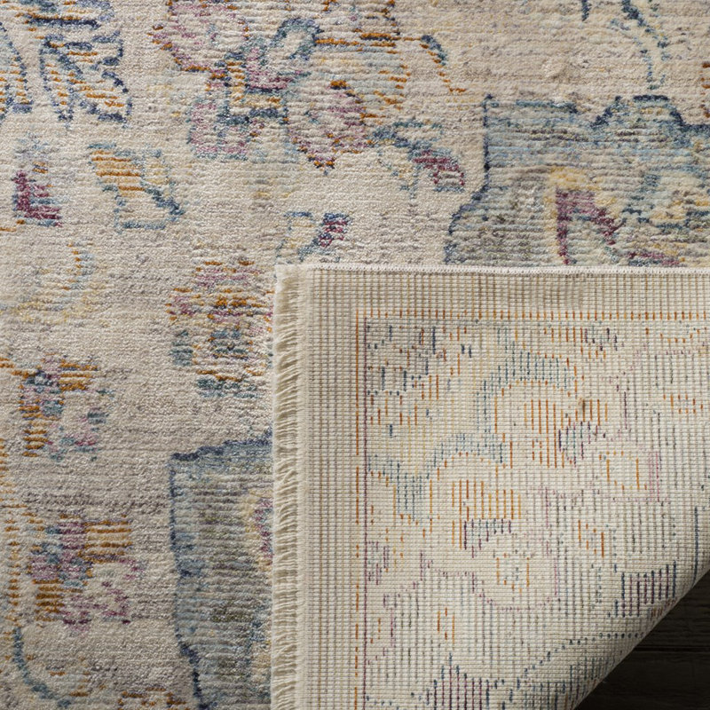 Bachus Damask Viscose Area Rug, Rectangle 122 x 183 cm