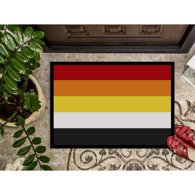 Tapis de porte USA Gay Pride, Fierté lithsexuelle, l 24 po x L 36 po