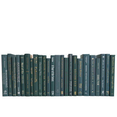 Livres décoratifs - Livres de la forêt - Livres verts au pied