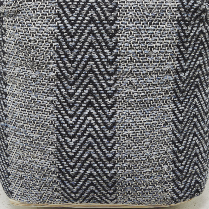 Repose-pieds en tissu bohème d'Innsbrook Cole, Polyester gris