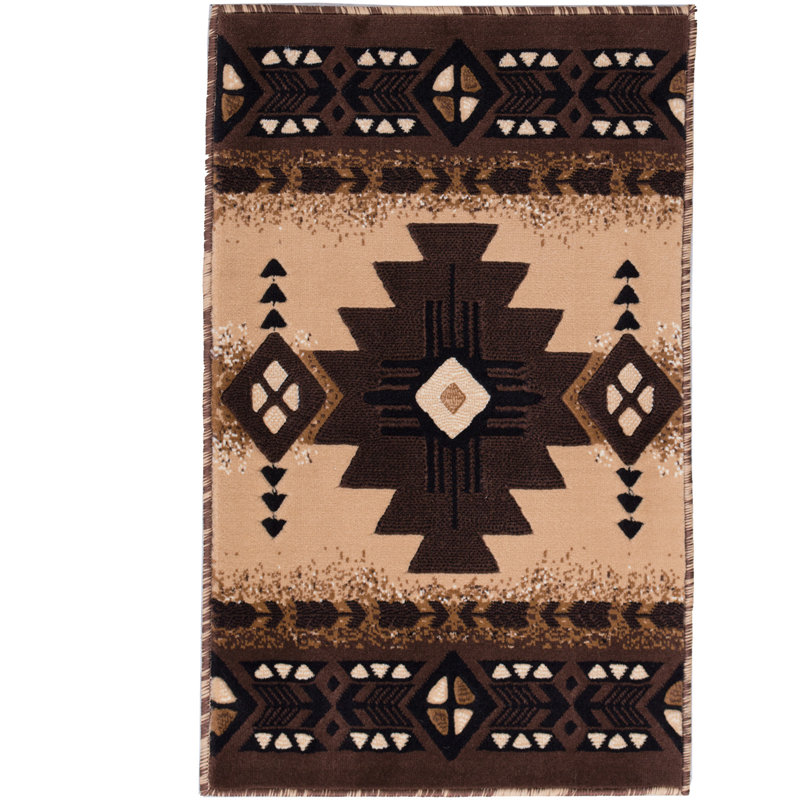 Allport Geometric Indoor Doormat, Berber