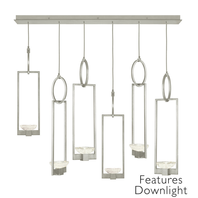 Delphi 12 - Light LED Pendant, Silver