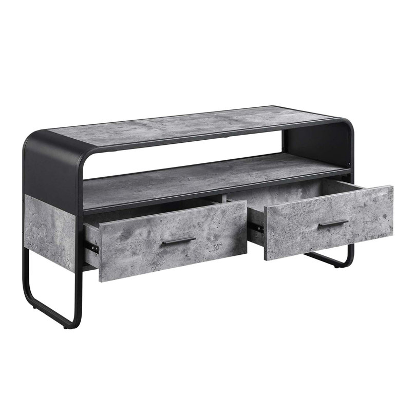 Meuble télé avec 2 tiroirs de rangement