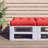 vidaXL Pallet Cushion Grey Polyester 19.7 x 19.7 x 4.7 in-693336776-693336774