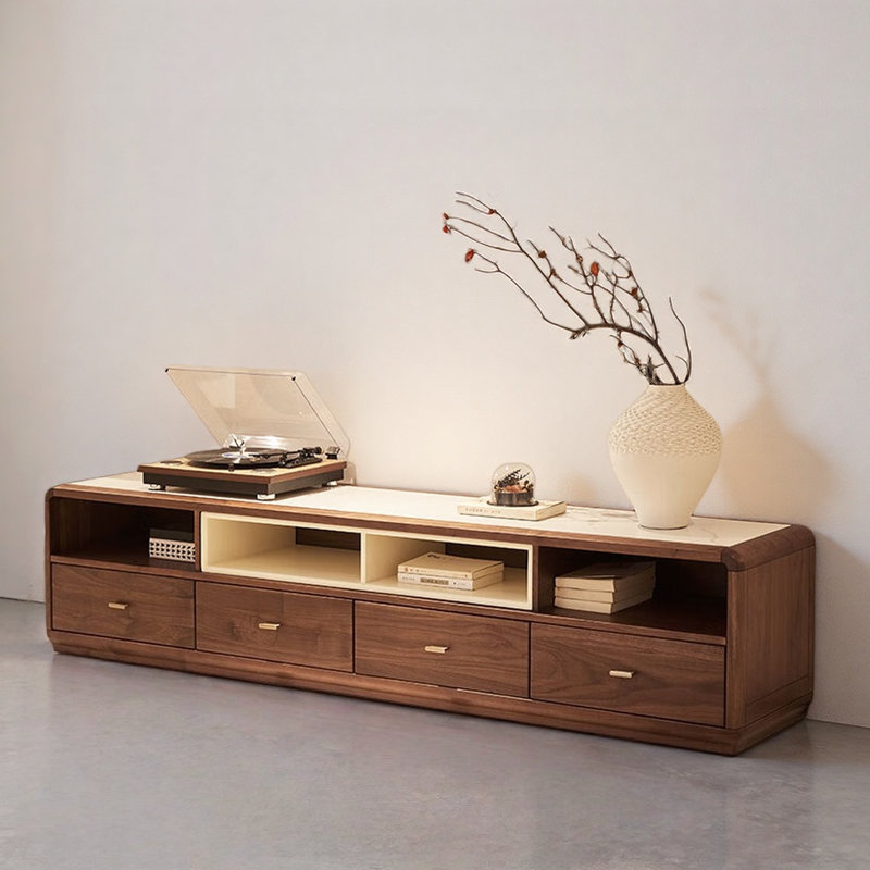 Creative Minimalist TV Stand, 18.5"H x 86.61"L x 15.75"W