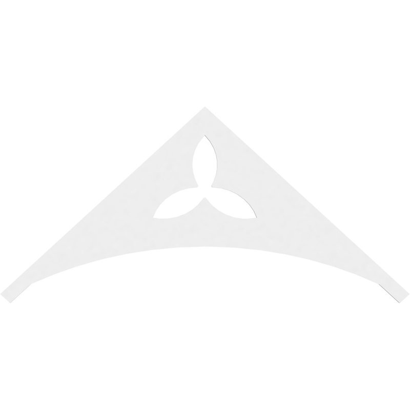 Naple Signature Urethane Gable Pediment, Primed Tan, 33"H x 72"W, 11/12