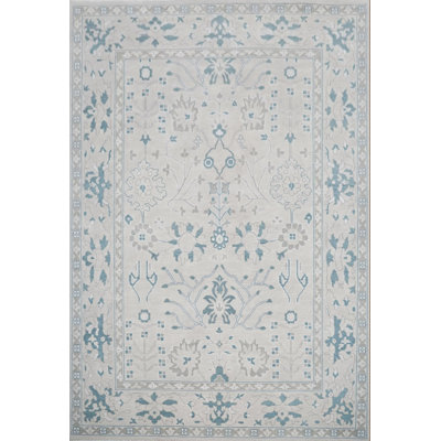 Edith Handmade Oushak Wool Floral Area Rug