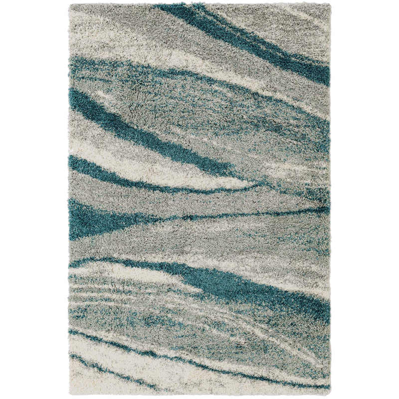  Whisper Soft Touch Shag Rug, Rectangle 5'3" x 8'