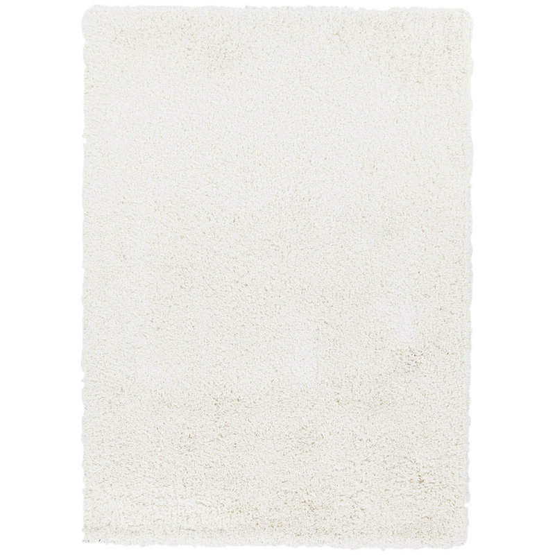 Tapis blanc Hallum tissé à plat à la main, Rectangle 3 pi x 5 pi