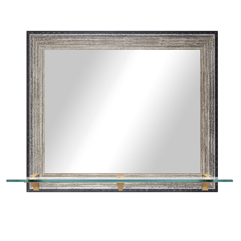 Miroir d'appoint Mowery, Brun brossé