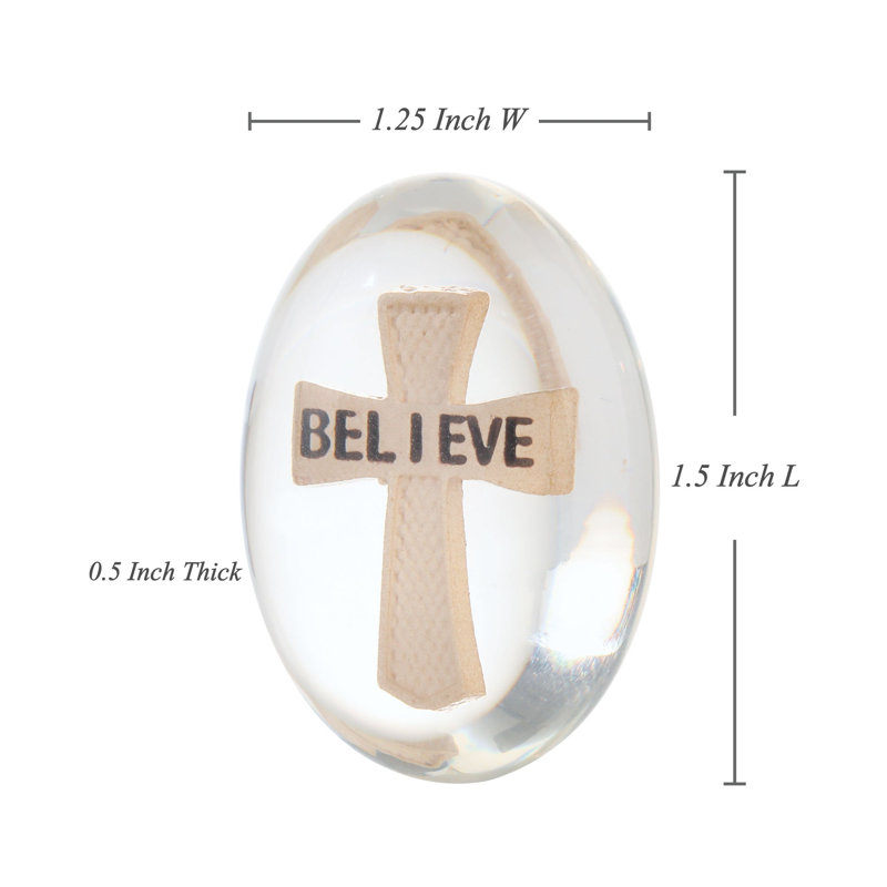 Ensemble de 12 pierres Believe Cross