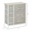 7-Drawer Dresser Storage Tower Cabinet Organizer Unit, Easy Pull Fabric Bins With Metal Frame For Bedroom, Closets, Light Grey