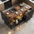 71"W Double Side Kitchen Island With Glass Door, 3 Cabinet And Drawers & Power Outlet for Kitchen