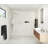 Venus 30 in. x 86.75 in. Fully Frameless Arched Single Fixed Shower Panel-102976478