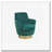 Swivel Barrel Chair with Gold Stainless Steel Base-709048287