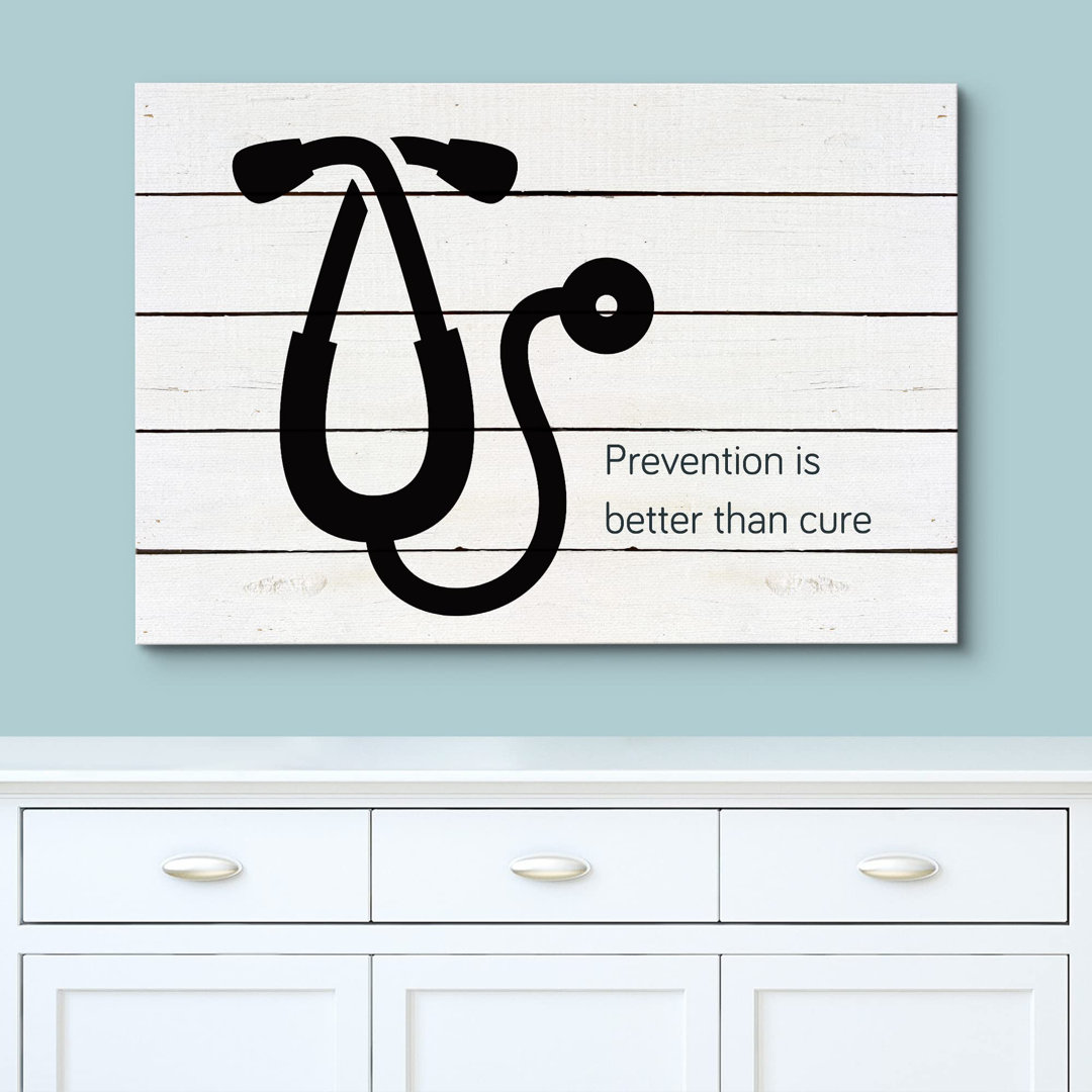 Medical Health Stethoscope Silhouette On Wood Effect Panels Medicine People Digital Art Modern Contemporary IDEA4WALL Overall 