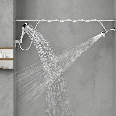 High Pressure Double Shower Heads For Two People - Adjustable Two Showerhead System With 3 Flow Settings Fits 2 Person Bathroom