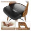 Tabouret de bar rotatif 28,9 po Mid-Century avec dossier et repose-pieds courbés-16524198