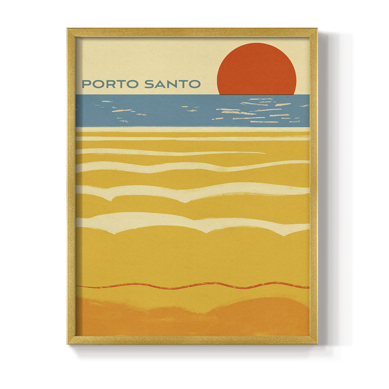 «Summer Abroad I», reproduction encadrée - bois massif, H 28 po x l 22 po