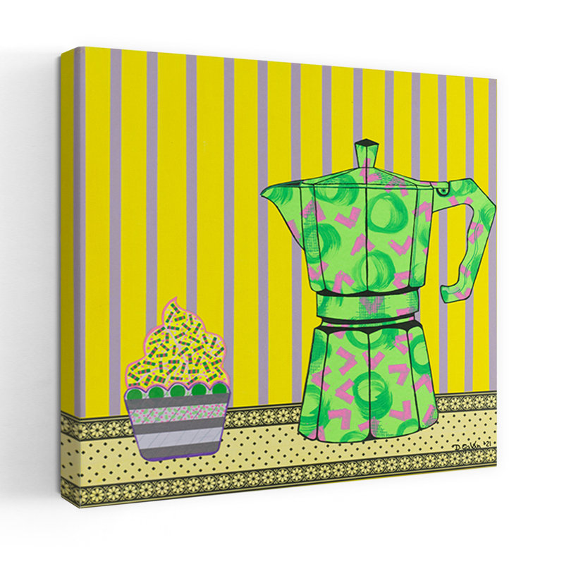 Contemporary Art Contemporary Art by David Galan - Wrapped Canvas Print, 45.72 cm H x 45.72 cm W