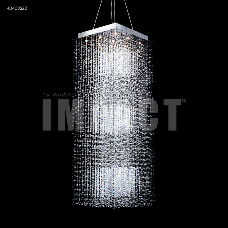 Crystal Rain 9 - Light Pendant, Swarovski Strass