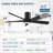 60-Inch Ceiling Fan with Light